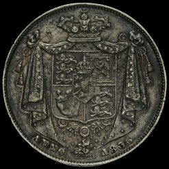 1836 Milled Silver Half Crown Reverse