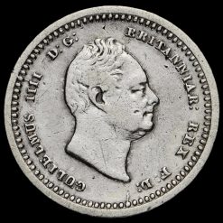 1837 William IV Milled Silver Maundy Twopence Obverse