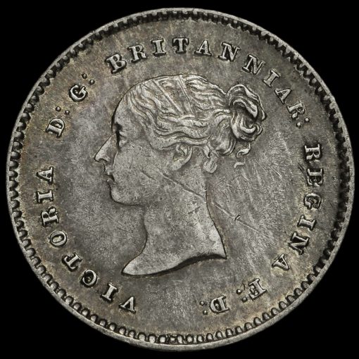 1838 Queen Victoria Young Head Maundy Twopence Obverse