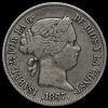 Spain 1867 Silver 4 Centimos Obverse