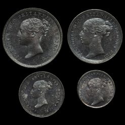 1871 Queen Victoria Young Head Silver Maundy Set Obverse