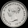 1880 Queen Victoria Young Head Silver Maundy Twopence Obverse