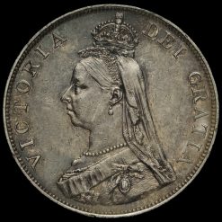 1887 Queen Victoria Jubilee Head Silver Double Florin Obverse