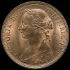 1887 Queen Victoria Bun Head Halfpenny Obverse