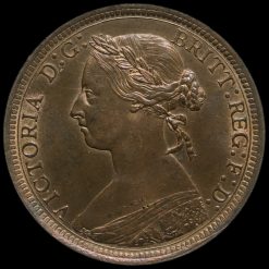 1891 Queen Victoria Bun Head Halfpenny Obverse