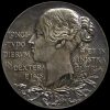 1897 Queen Victoria Official Diamond Jubilee Large Silver Medal Obverse