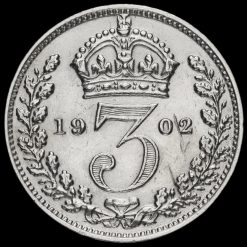 1902 Edward VII Silver Threepence Reverse