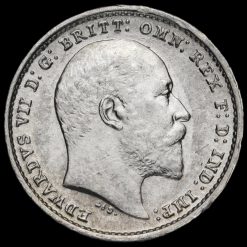1902 Edward VII Silver Maundy Twopence Obverse