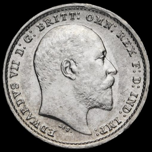 1902 Edward VII Silver Maundy Twopence Obverse