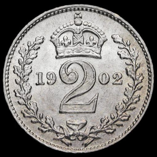 1902 Edward VII Silver Maundy Twopence Reverse
