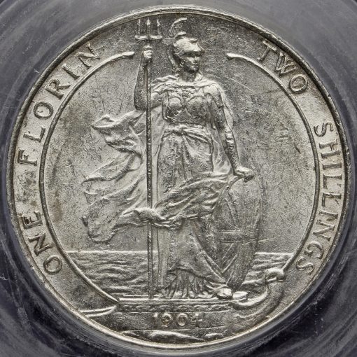 1904 Edward VII Silver Florin Reverse