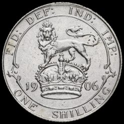 1906 Edward VII Silver Shilling Reverse
