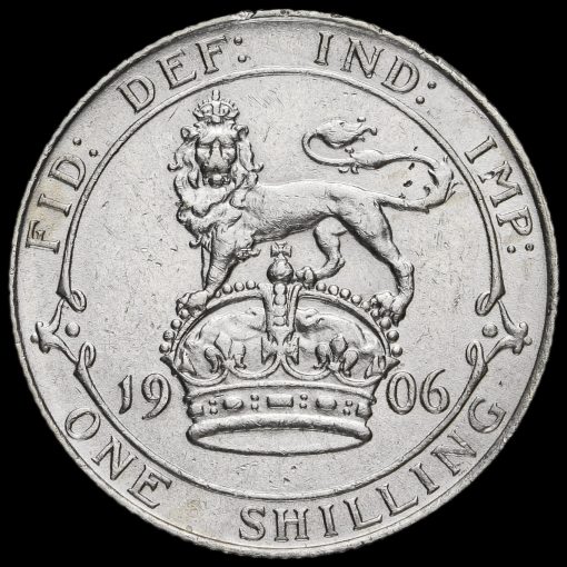1906 Edward VII Silver Shilling Reverse