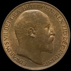 1909 Edward VII Penny Obverse