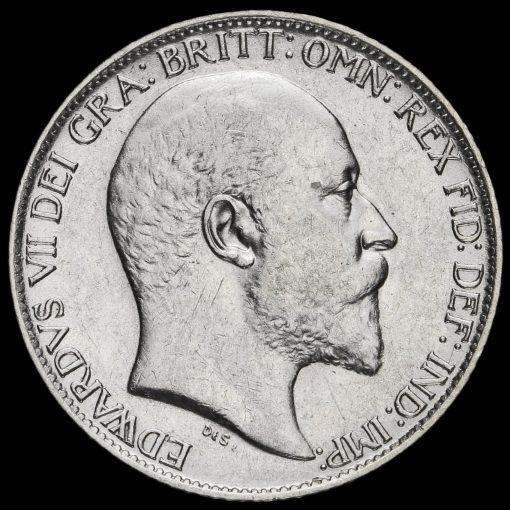 1910 Edward VII Silver Sixpence Obverse