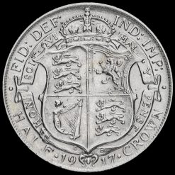 1917 George V Silver Half Crown Reverse