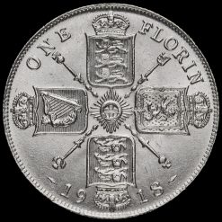1918 George V Silver Florin Reverse
