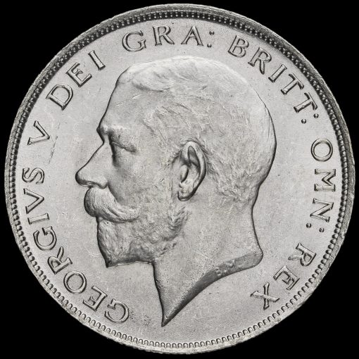 1923 George V Silver Half Crown Obverse