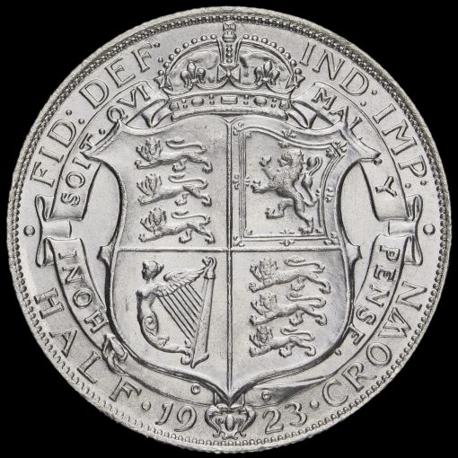 1923 George V Silver Half Crown Reverse