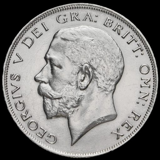 1924 George V Silver Half Crown Obverse
