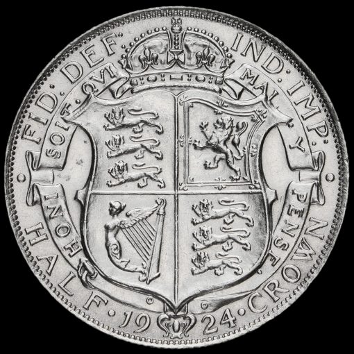 1924 George V Silver Half Crown Reverse