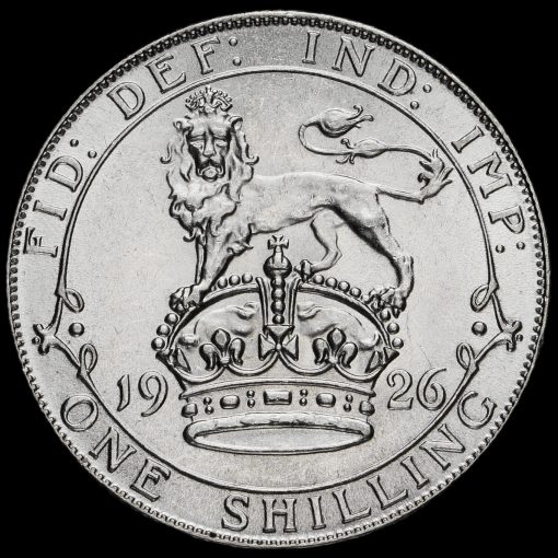 1926 George V Silver Shilling Reverse