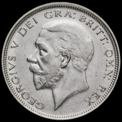 1927 George V Silver Half Crown Obverse