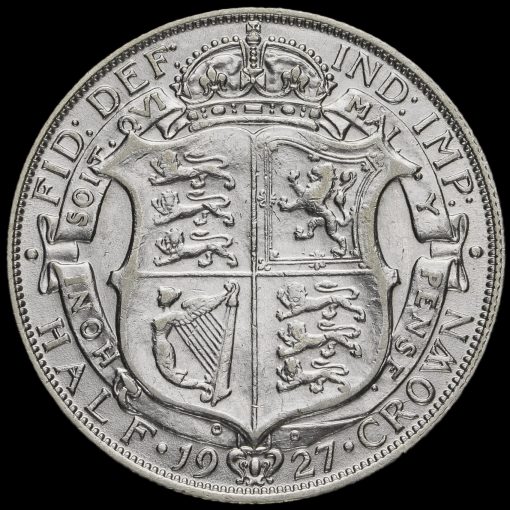 1927 George V Silver Half Crown Reverse