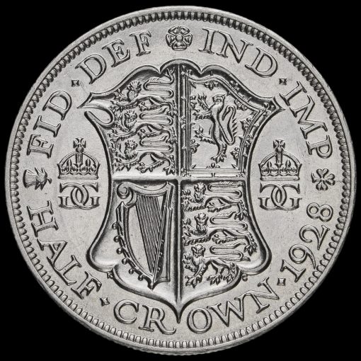 1928 George V Silver Half Crown Reverse