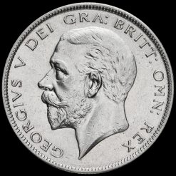 1928 George V Silver Half Crown Obverse