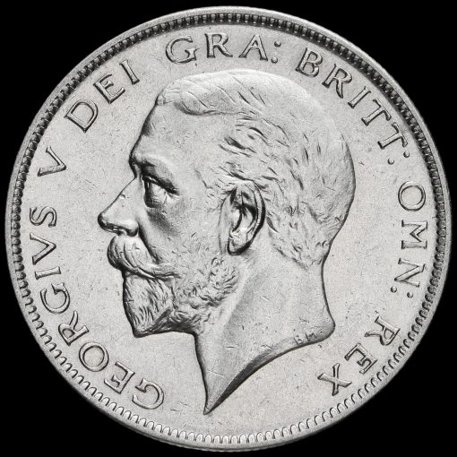 1928 George V Silver Half Crown Obverse