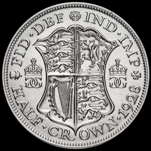 1928 George V Silver Half Crown Reverse