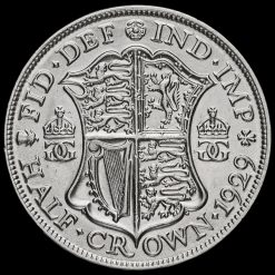 1929 George V Silver Half Crown Reverse