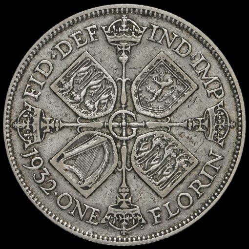 1932 George V Silver Florin Reverse