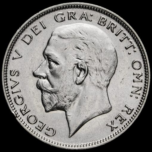 1932 George V Silver Half Crown Obverse