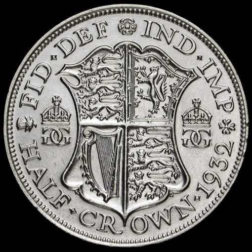 1932 George V Silver Half Crown Reverse
