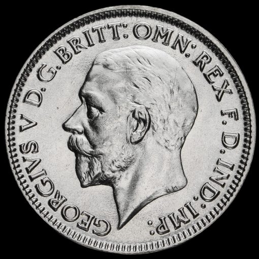 1933 George V Silver Sixpence Obverse