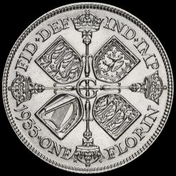 1933 George V Silver Florin Reverse