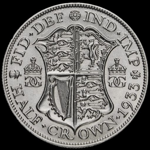 1933 George V Silver Half Crown Reverse