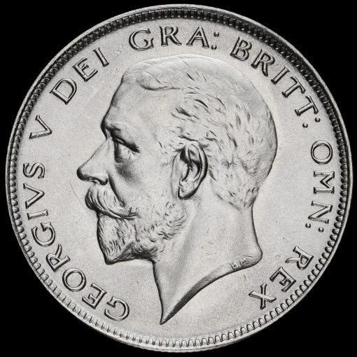 1935 George V Silver Half Crown Obverse