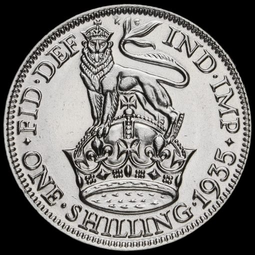 1935 George V Silver Shilling Reverse