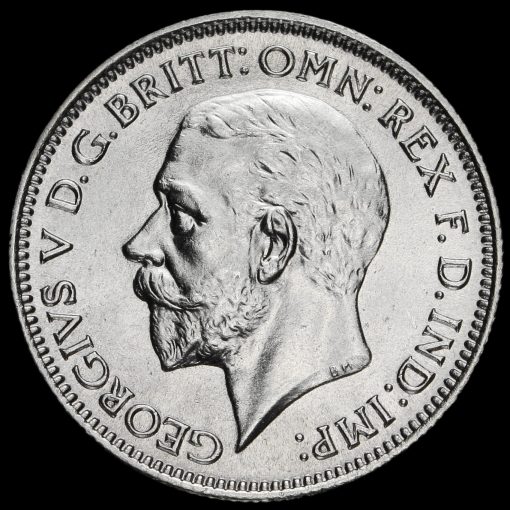 1935 George V Silver Sixpence Obverse