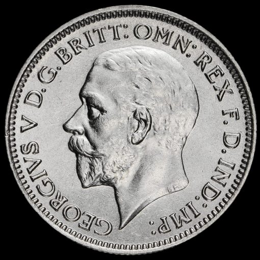 1936 George V Silver Sixpence Obverse