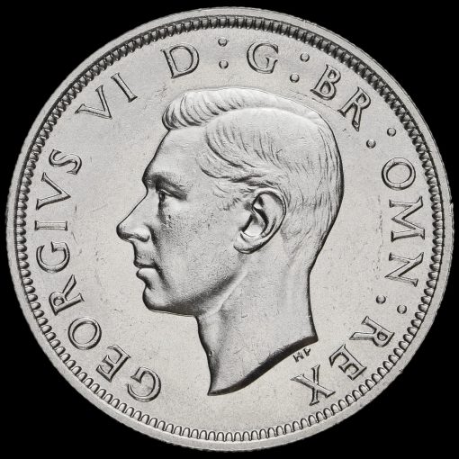 1937 George VI Silver Half Crown Obverse