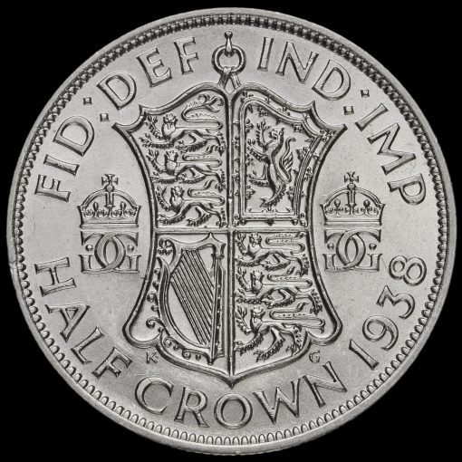 1938 George VI Silver Half Crown Reverse