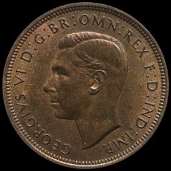 1939 George VI Halfpenny Obverse