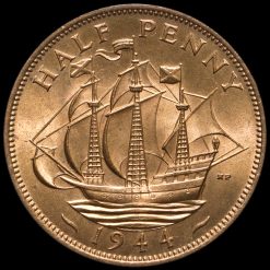 1944 George VI Halfpenny Reverse