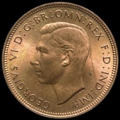 1945 George VI Halfpenny Obverse