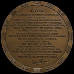 France, 1978 City of Nice Bronze Medal, Nicaea Ribitas Reverse