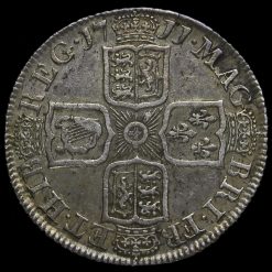 1711 Queen Anne Early Milled Silver Shilling Reverse